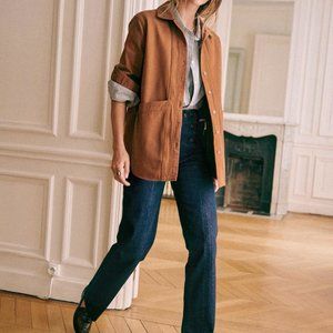 Sezane Will Jacket in Camel, Size Small